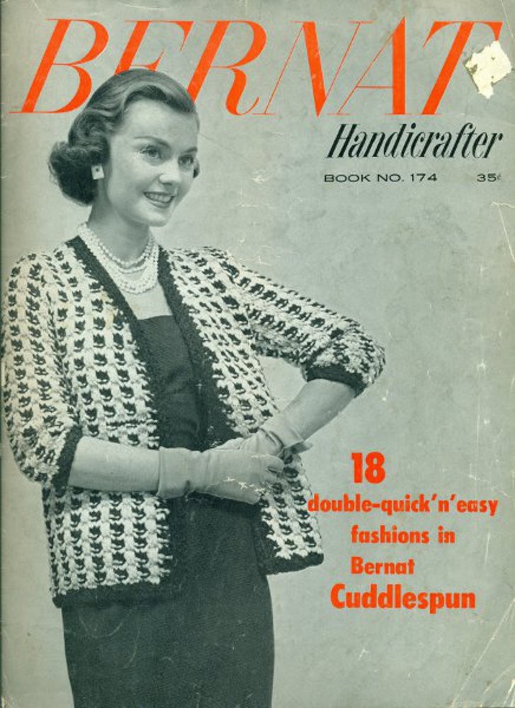 Bernat Knitting Pattern Book Sweaters Angel Elegance Vintage