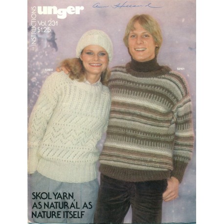 Unger Knitting Pattern Book Aran 1970s