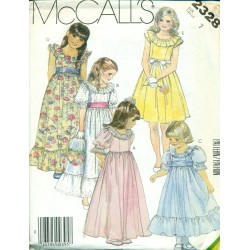 Girls Party Dress Sewing Pattern McCalls