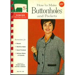 Singer Sewing Library Book No. 109 - Buttonholes and Pockets