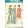 1970s Simplicity Sewing Pattern No. 6854 - Womens Wide Leg Pants Skirt & Jacket