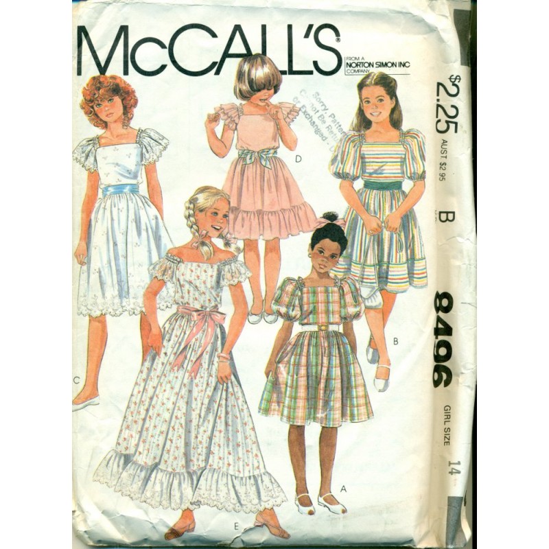 McCalls Vintage Pattern 8085 Blouse Bust 32.5 Gathered Ruffles Yokes Size  10 FF