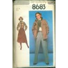 1970s Womens Skirt Pants & Shirt Jacket Sewing Pattern - Simplicity No.8683