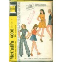 1970s Vintage Girls Halter Top Dress Jacket Pants & Shorts - McCalls No. 4000