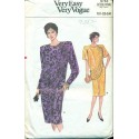 Vintage 1980s Womens Cocktail Dress - Vogue No. 9743