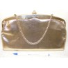Vintage Gold PURSE Clutch and Chain Handle - Handbag Evening