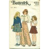 Vintage Girls Short and Maxi Skirt Sewing Pattern - Butterick No. 4333
