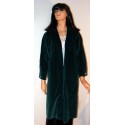 1950s Vintage Velvet Swing Coat w/ Rhinestones - Green