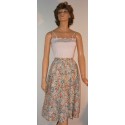 Vintage Womens Skirt w/ Building Print Gored