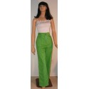 1970s Green Polka Dot High Waisted Pants w/ tags Large