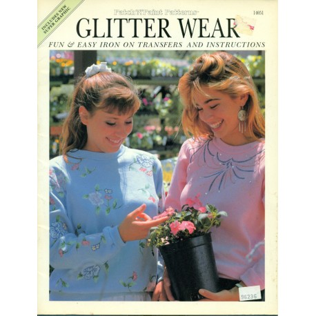 Iron On Transfers Fabric Glitter Wear 1980s