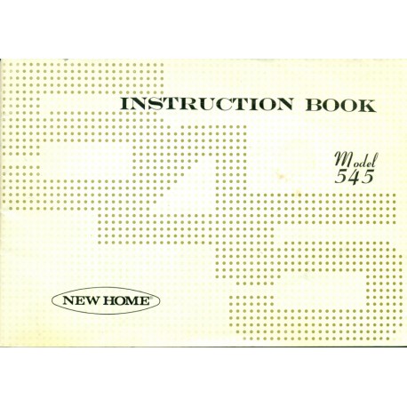 New Home No. 545 Sewing Machine Manual