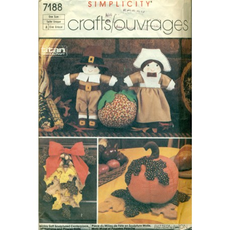 Vintage Home Deco for Thanksgiving Holiday - Simplicity No. 7188