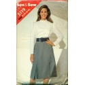 Butterick Skirt & Blouse Pattern A-line 80s