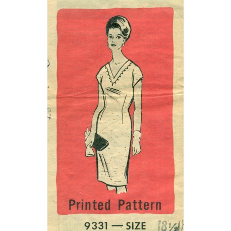Vintage Womens Dress Sewing Pattern Half Size - Miriam Martin
