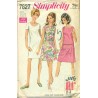 1960s Womens A-Line Day Dress - Simplicity No. 7627