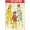 Vtg Childrens Pajamas Robe & Hat Sewing Pattern - Simplicity No 8528