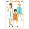 Vintage 1960s Girls A-Line Dress - Simplicity No. 7112