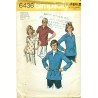 Vintage Mens & Womens Pullover Shirt Sewing Pattern - Simplicity No 6436