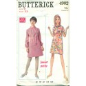 Vintage Butterick Sewing Pattern No. 4902 Teens Mod Dress