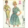 1960s Wiggle Dress & Full Skirt Dress Sewing Pattern - McCalls No. 6649