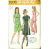 1970s Womens Pants Suit & Dress Sewing Pattern - Simplicity No. 9206 Lrg