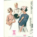 1960s Womens Shirt Blouse Pattern - McCalls No. 6583