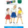 Girls Sewing Pattern Pantskirt Shorts - Burda No. 5180 1980s