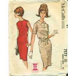60s Dress Pattern Slim Fit - McCalls No. 7177