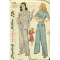 Womens Pajamas Sewing Pattern & Midriff Top - Simplicity