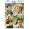 Vogue Hats Sewing Pattern - Vintage Inspired
