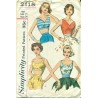 Womens Summer Shirt Pattern - Simplicity 1950s