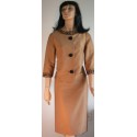 Pencil Skirt Outfit with Jacket Brown