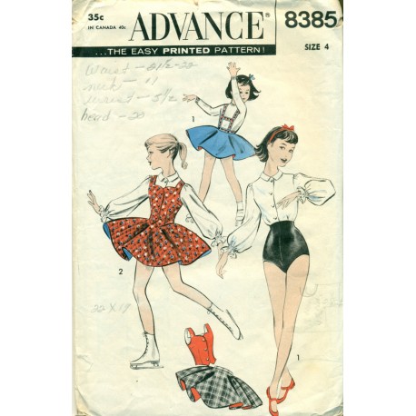 Girl's Skating & Dance Sewing Pattern