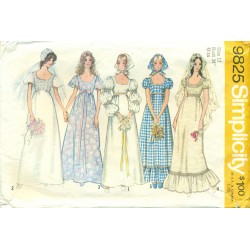 Wedding & Bridesmaid Dress Pattern 1970s