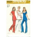 Pant Suit Sewing Pattern Casual 1970s