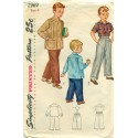Boys Pants & Shirt Sewing Pattern 1940s