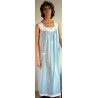 Womens Nightgown Long Cute 1960s Blue