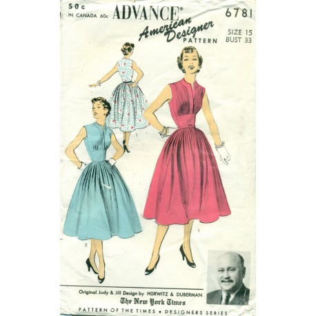 Advance Dress Pattern Pleated Skirt & Bodice