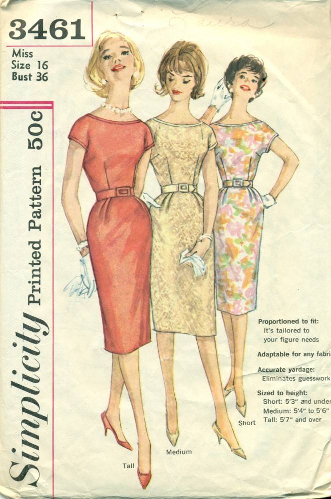 60s sheath dress