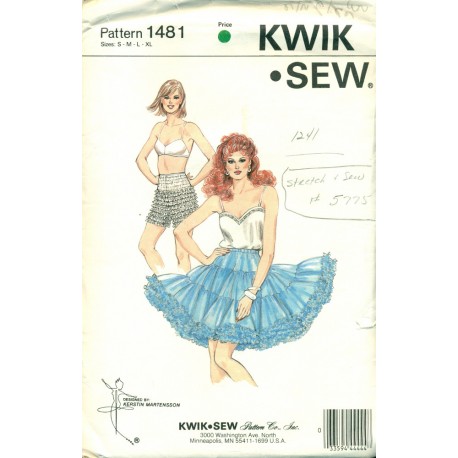 Petticoat Panties Sewing Pattern Sq Dance