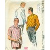 Mens Sewing Pattern Shirt 1950s McCalls