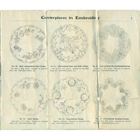 Edwardian Embroidery Kit Catalog Pages