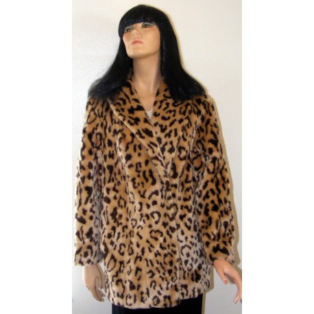 Fake Fur Coat Leopard Print Winter Fall