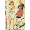 Apron Sewing Pattern 1940s Simplicity