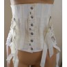 Fan Laced Corset Girdle Snap Front