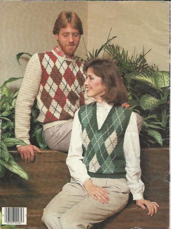 Bernat Argyle Sweater Pattern
