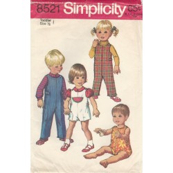 Child Jumpsuit Blouse Pattern 8521