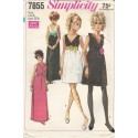 Party Dress Pattern 1960s 7855