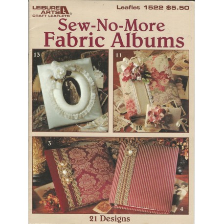 No Sew Fabric Album Patterns 1522